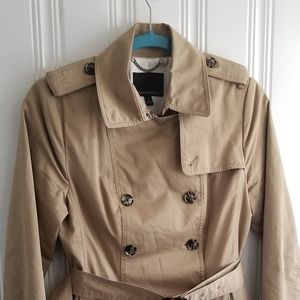 Women's banana republic peplum trench coat
